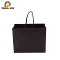 custom luxury black print logo gift shopping paper bag